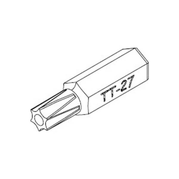 Bradley Partition T27 Torx Bit, Steel -